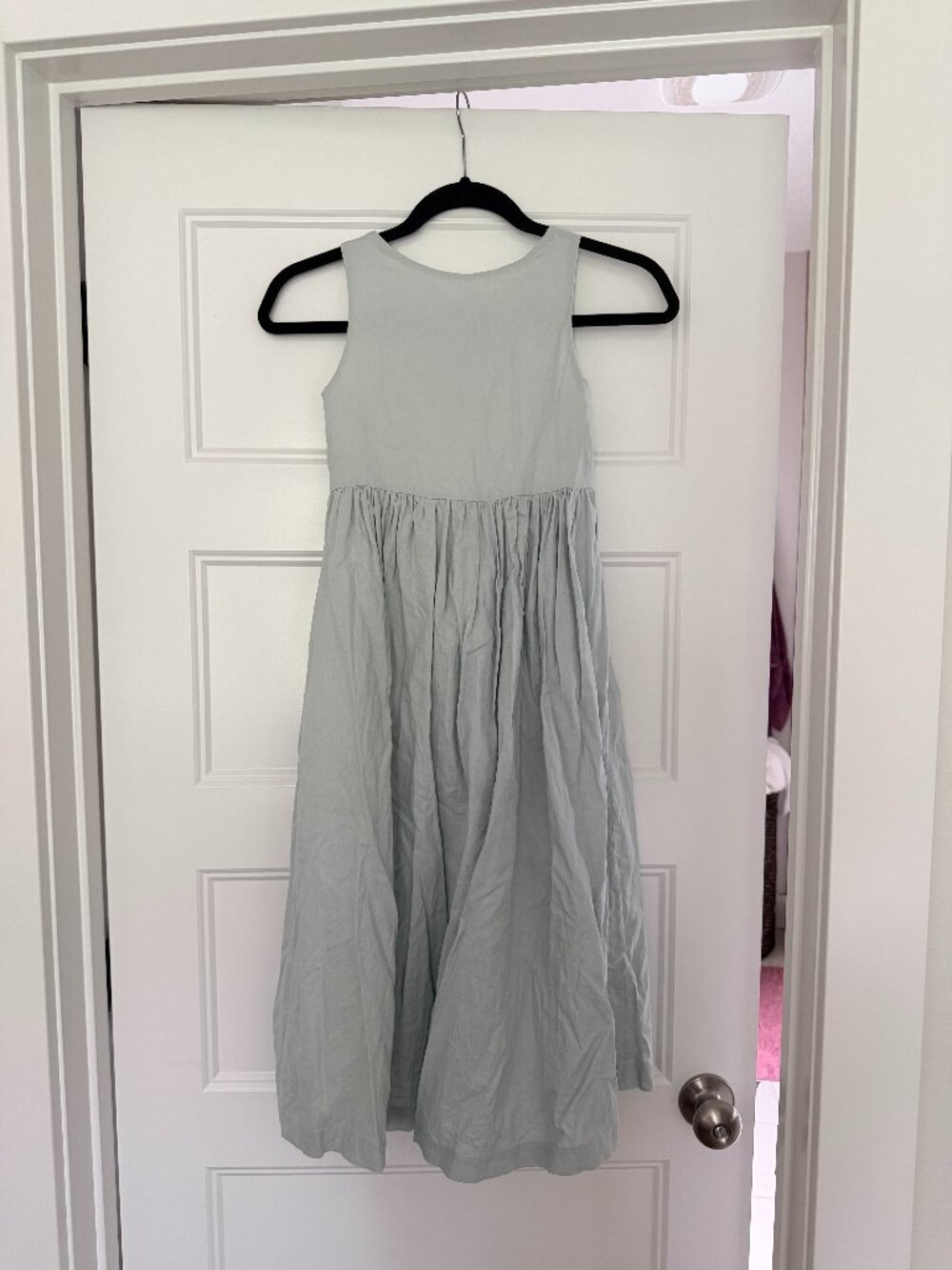 Mango Girls Bow Linen Dress
